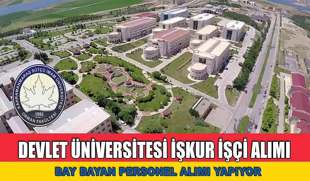 Devlet Üniversitesi İŞKUR ile İşçi Alacak! Bay-Bayan Personel Alımı