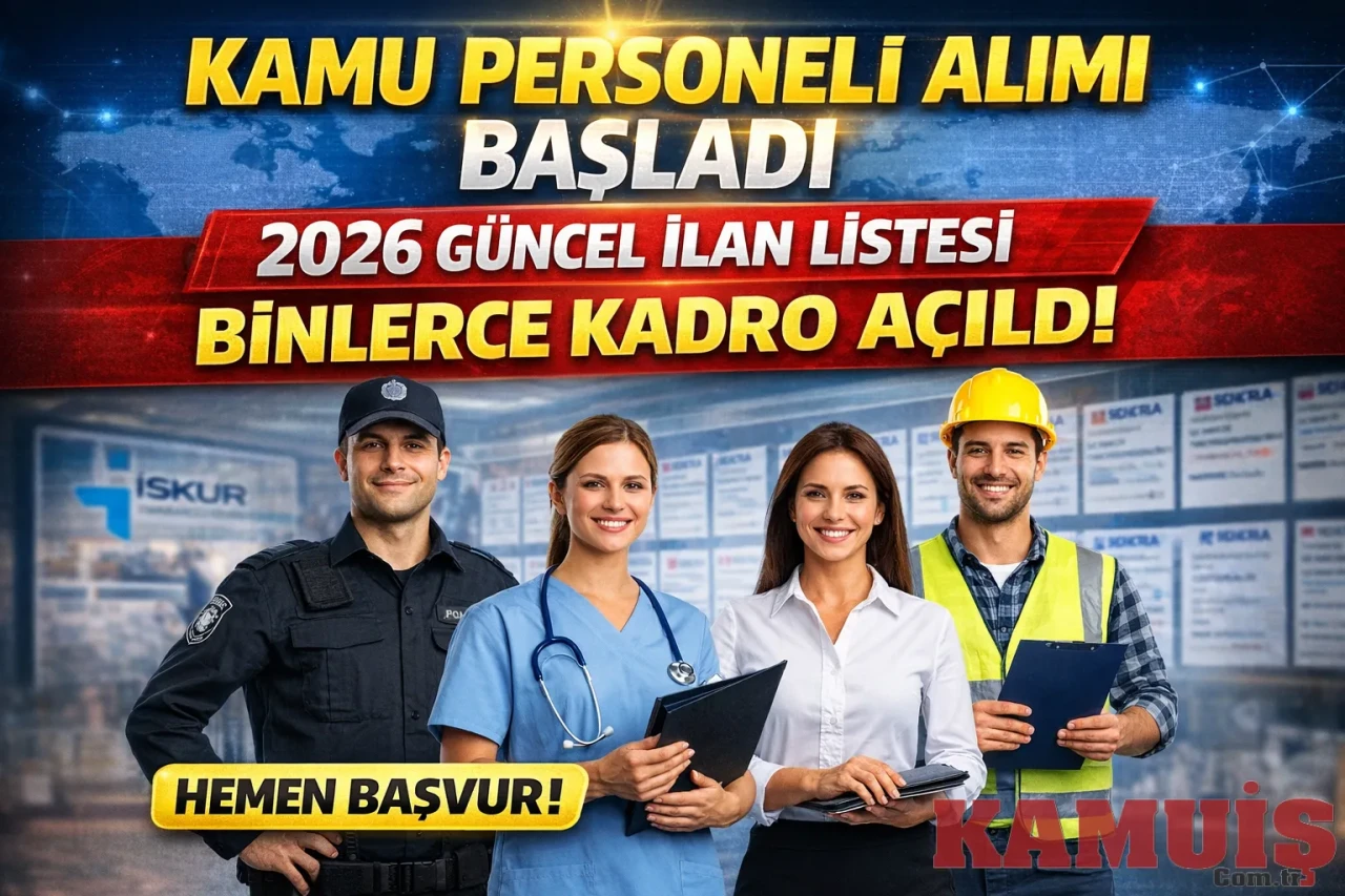 Kamu Personeli Alımı Başladı: 2026 Güncel İlan Listesi