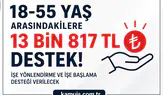 18-55 Yaş Arasındaki Vatandaşlara 13 Bin 817 TL’ye Kadar Destek!