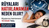 Rüyamda Gördüm Hatırlamıyorum Rüyaları Hatırlamamak Neden Olur?