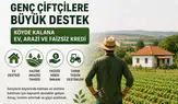 Genç Çiftçilere Büyük Destek Paketi: Köyde Kalana Ev, Arazi ve Faizsiz Kredi