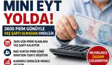 Mini EYT Paketi Nedir? 3600 Günle Emeklilik Kimleri Kapsıyor?