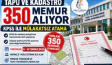 Tapu ve Kadastro 350 Memur Alımı 2026: KPSS ile Mülakatsız Atama