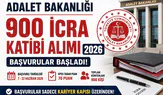 Adalet Bakanlığı 900 İcra Katibi Alımı Başladı! Başvuru Şartları, KPSS Puanı