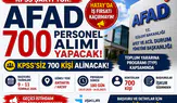AFAD Hatay'da KPSS Şartsız 700 Personel Alımı Yapacak! Başvurular Başladı