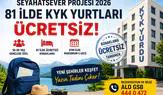 GSB Seyahatsever Projesi 2026 Başladı! 81 İlde KYK Yurtlarında Ücretsiz Konaklama Fırsatı