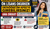 Bunları Biliyor Muydunuz? Ön Lisans Okurken Ortaöğretim KPSS’ye Girilebilir mi?