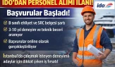 İDO Personel Alımı 2026 İnşaat Personeli Başvuru Şartları