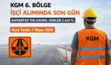 Kayseri Karayolları Genel Müdürlüğü 6. Bölge İşçi ve Personel Alımı