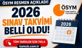 2026 ÖSYM Sınav Tarihleri Takvimi Belli Oldu EKPSS, KPSS, YKS, ALES, YDS