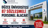 Düzce Üniversitesi Sözleşmeli Personel Alımı 2026 Başvuru Şartları