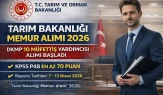 Tarım Bakanlığı Memur Alımı 2026 DKMP 10 Müfettiş Yardımcısı Alımı
