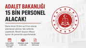 Adalet Bakanlığı 15 Bin Personel Alımı Tek Seferde Yapılacak! İşte Son Dakika Detayları