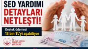 SED Yardımı 2026 Detayları Belli Oldu! Destek Ödemesi 13 Bin TL’yi