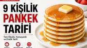 9 Kişilik Pankek Tarifi Nasıl Yapılır? (Evde Kolay Tarifi
