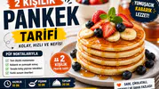 2 Kişilik Pankek Tarifi Nasıl Yapılır? Evde pratik, hızlı v