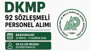 DKMP 92 Sözleşmeli Personel Alımı 2026 Başladı! En Az Lise Mezunu ve 50 KPSS ile