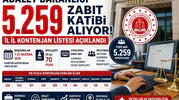 Adalet Bakanlığı 5 Bin 259 Zabıt Katibi Alımı Başladı!