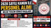 ASHB 2828 Kapsamında Atanmaya Hak Kazananlar İçin Belge Teslim Duyurusu