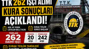 TTK 262 Daimi İşçi Alımı Kura Sonuçları Duyuruldu!