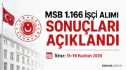 MSB 1.166 Sürekli İşçi Alımı Sonuçları Açıklandı! İtiraz Tarihleri Belli Oldu