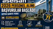 ASELSAN 2026 Personel Alımı Başladı! KPSS Şartsız Onlarca Kadro