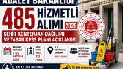 Adalet Bakanlığı 485 Hizmetli Alımı Başladı! İl İl Kontenjanlar, Başvuru Şartları