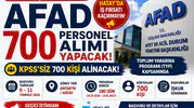 AFAD Hatay'da KPSS Şartsız 700 Personel Alımı Yapacak! Başvurular Başladı