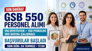 GSB 550 Personel Alımı Başvuruları Başladı KPSS 60 Puanla Başvuru Yapılabilecek