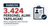 Kamuya 3 Bin 424 Memur ve Askeri Personel Alımı Başladı!