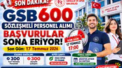 GSB 600 Sözleşmeli Personel Alımı Başvuruları Sona Eriyor! Sonuçlar Ne Zaman Açıklanacak?