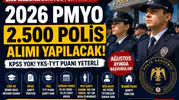 Lise Mezunlarına 2.500 Polis Alımı Gündemde! KPSS Yok, YKS-TYT ile PMYO Başvurusu