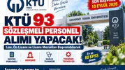 KTÜ 93 Personel Alımı Başladı! Lise, Ön Lisans ve Lisans Mezunları Başvurabilecek