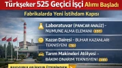 Türkşeker 525 Geçici İşçi Alımı Başladı Başvuru Şartları ve Detaylar