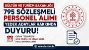 795 Sözleşmeli Personel Alımı  Yedek Adaylar İçin Kritik Duyuru!