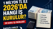 1 Milyon TL ile Yapılacak İş Fikirleri 2026 Yüksek Kazanç Sağlayan Sektörler