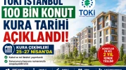 TOKİ İstanbul 100 Bin Konut Projesi Çekiliş ve Kura Tarihleri Belli Oldu