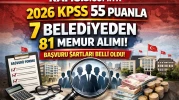 2026 KPSS 55 Puanla 7 Belediyeden 81 Memur Alımı Başvuru Şartları