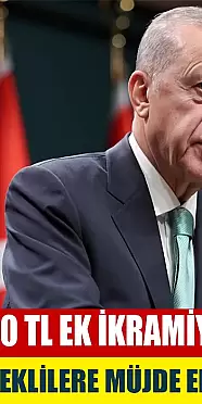 Recep Tayyip Erdoğan Tarafından Çalışan Emeklilere 5000 TL İkramiye