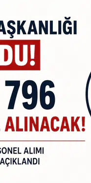 Cumhurbaşkanlığı 5 Bin 796 Personel Alımı Duyurusu Yayımlandı