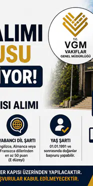 VGM Müfettiş Yardımcısı Personel Alımı İçin Başvurular Devam Ediyor