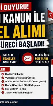 ASHB 2828 Kapsamında Atanmaya Hak Kazananlar İçin Belge Teslim Duyurusu