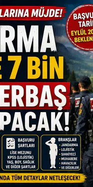 Jandarma 2027'de 7 Bin Uzman Erbaş Alımı Yapacak! İşte Beklenen Şartlar ve Kontenjanlar