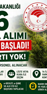 Tarım ve Orman Bakanlığı 1.156 Personel Alımı Başladı! KPSS Şartsız Başvuru Detayları