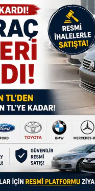 Devlet 2. El Araç Satışına Başladı! 110 Bin TL'den Başlayan Fiyatlarla İhale İlanları Yayımlandı