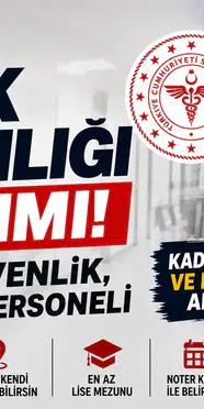Sağlık Bakanlığı KPSS'siz İşçi Alımı 2026: Temizlik, Güvenlik ve Klinik Destek Kadroları