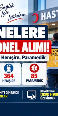 Hastanelere 494 Personel Alımı! Ambulans Şoförü, ATT, Hemşire ve Paramedik İlanları