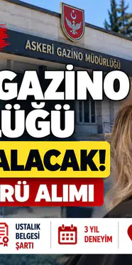 Askeri Gazino Müdürlüğü KPSS'siz İşçi Alacak! İŞKUR Başvurusu