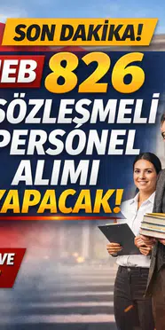 Milli Eğitim Bakanlığı 826 Personel Alımı İlanı Yayımlandı 2026 Güncel