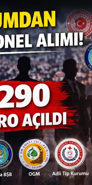 5 Kurumdan Dev Personel Alımı! 2.290 Kişilik Kadro Açıldı